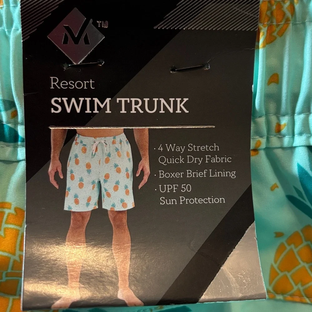 Swim Trunks‎ Shorts Volleyball Pineapple Member’s Mark Size XXL